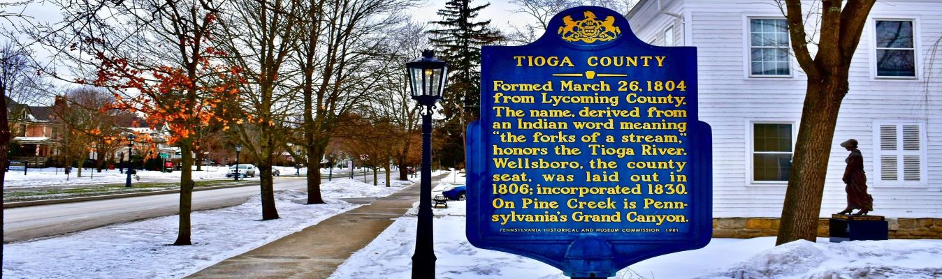 Tioga County sign